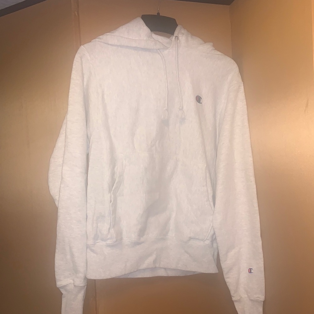 Champion Hoodie Size Small Silver Grey